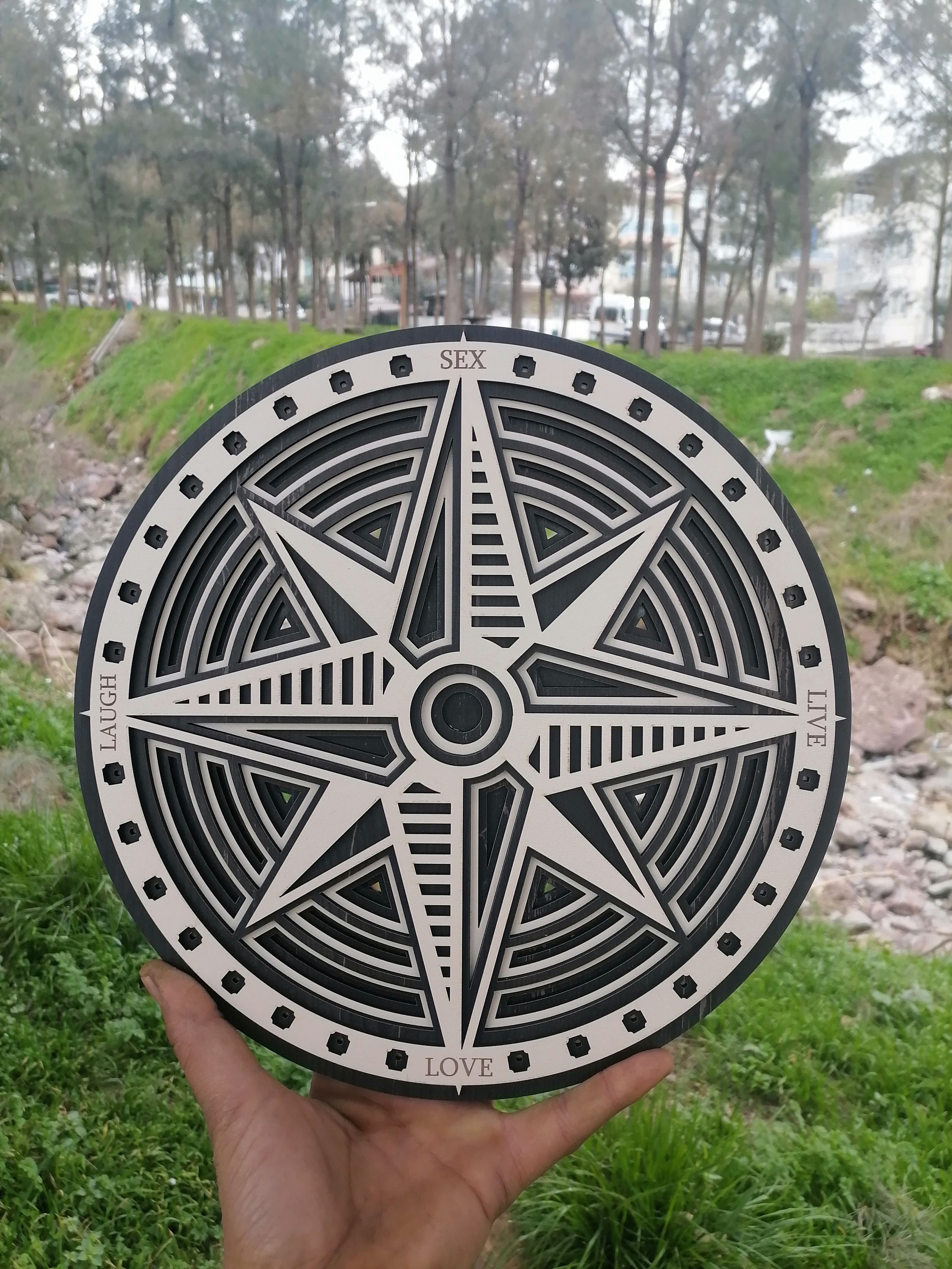 Compass Layered Svg Compass Svg, Digital Cut File, Multi Layer Compass, Laser Cut File - Etsy