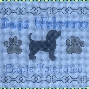 Dogs Welcome - Cross Stitch Pattern