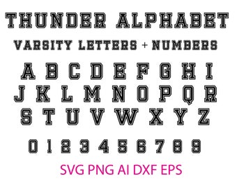 Download Varsity Font Svg Etsy