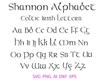 Celtic font svg, Irish font svg, Celtic lettering, Old irish font, Celtic alphabet font, Celtic lettering alphabet, Irish lettering font