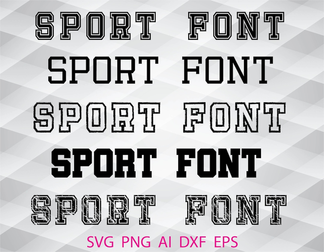 Font Bundle for Cricut Silhouette, Font Bundle SVG Files, Varsity Font ...