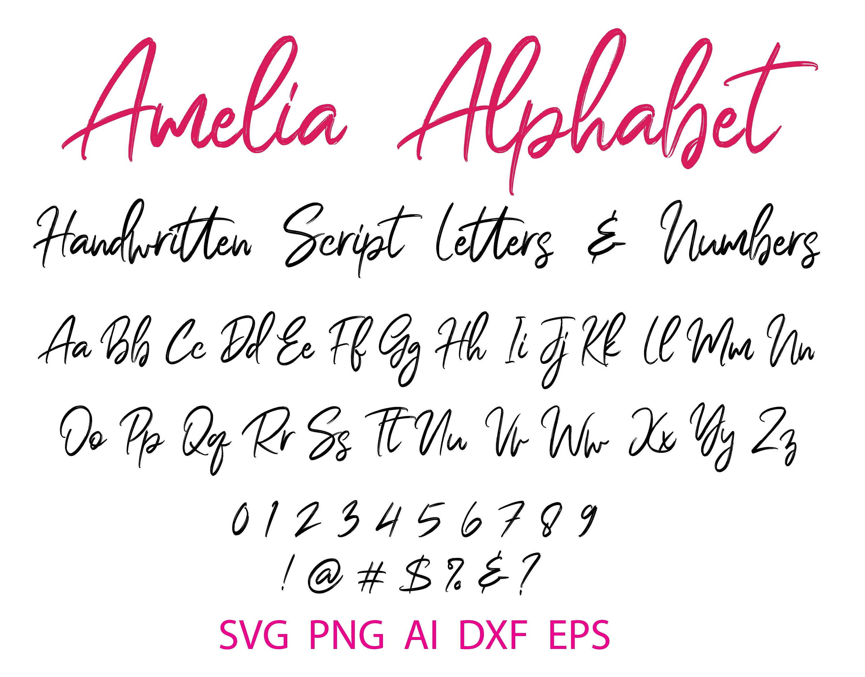 HANDWRITING FONT, Cute Handwriting, Neat Handwriting, Alphabet Svg, Digital  Planner Font, Digital Notes Font, Font SVG, Letters Svg, Ttf Svg 