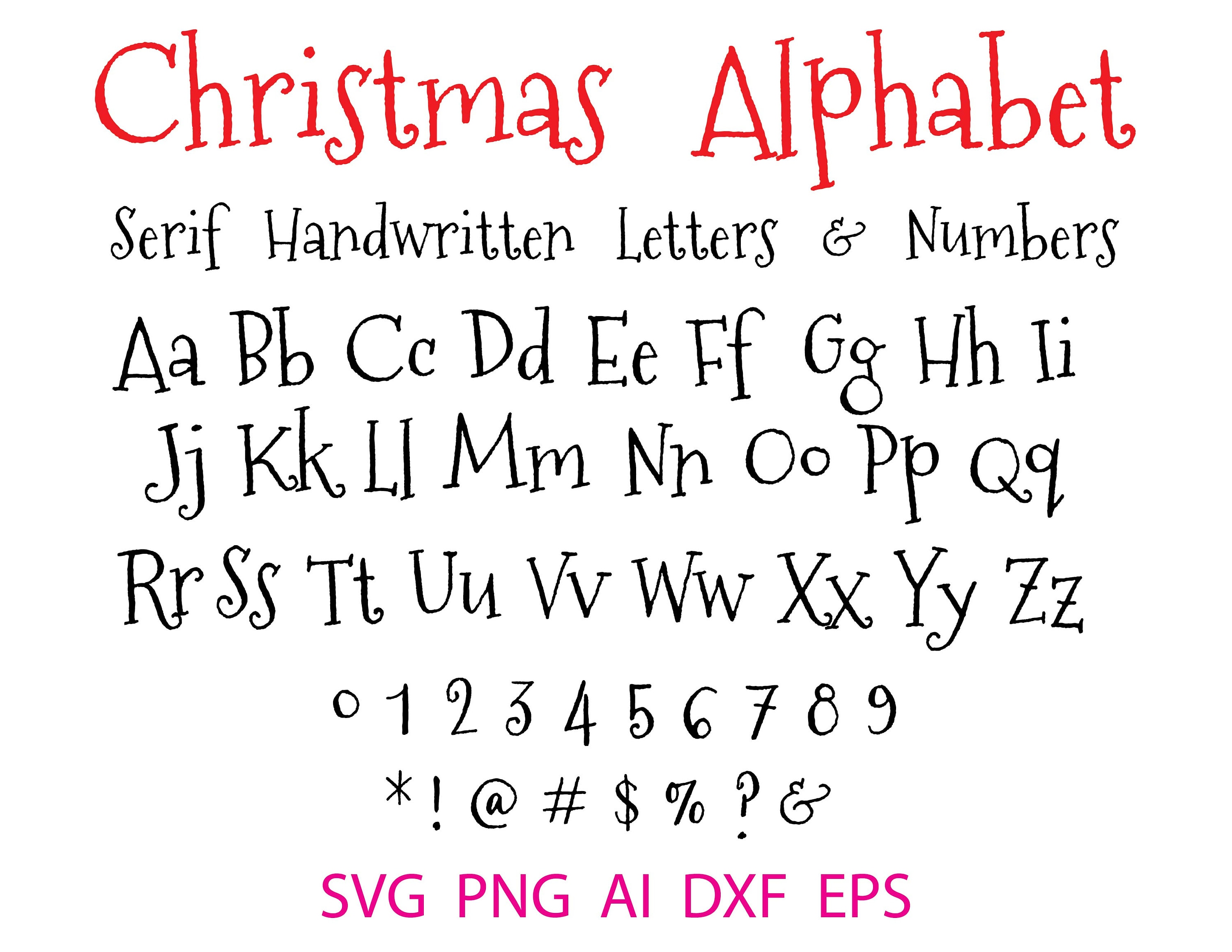 cute handwriting fonts alphabet