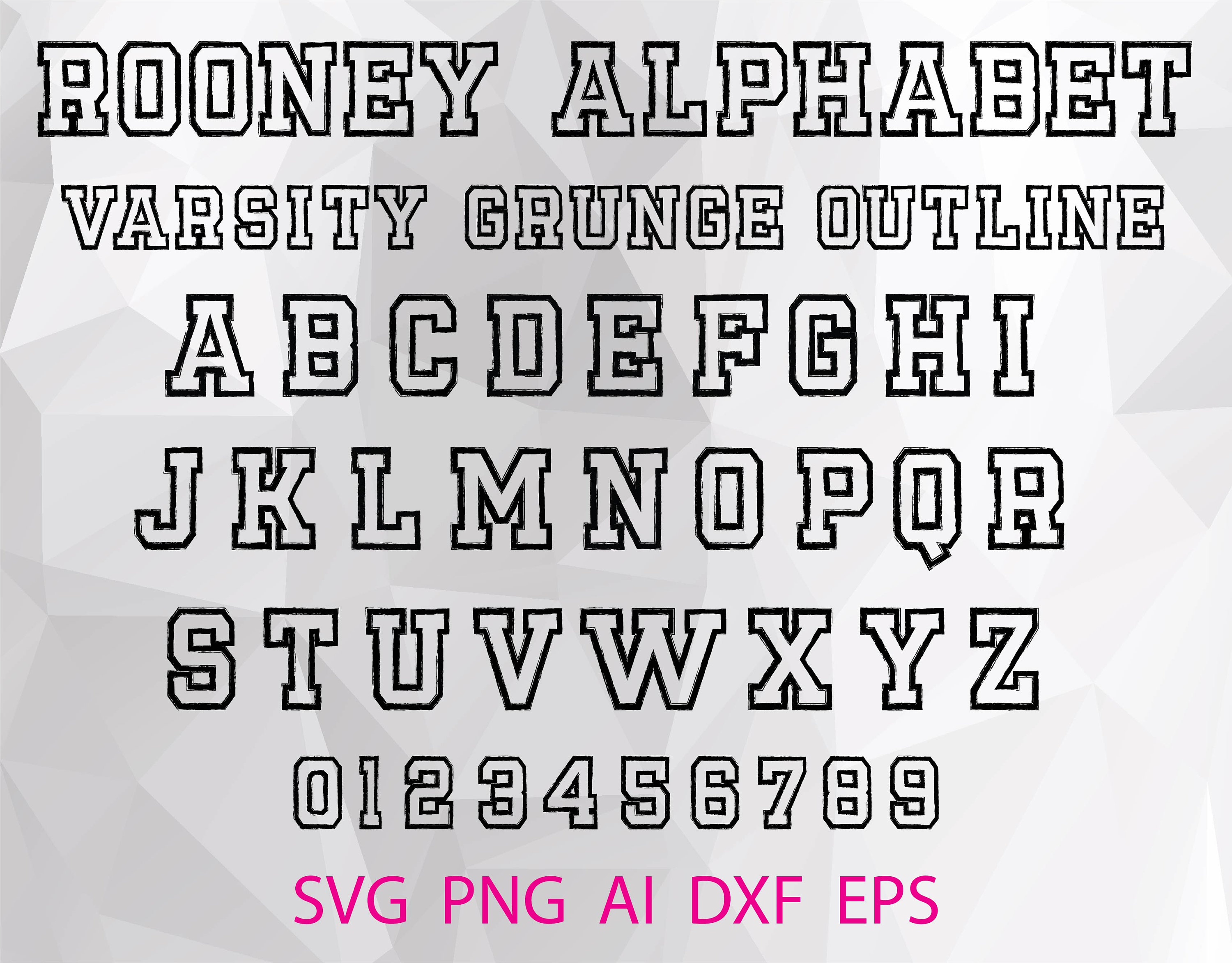 Varsity Font Svg College Font Svg Varsity Alphabet Svg Svg Cut Files