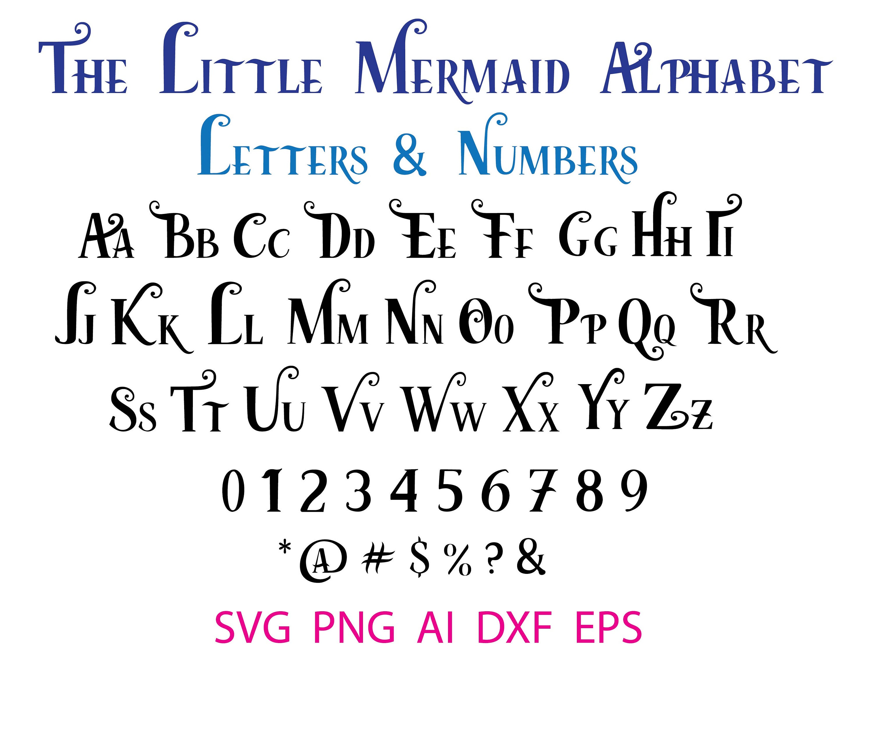 Free Free 150 Mermaid Font Svg SVG PNG EPS DXF File
