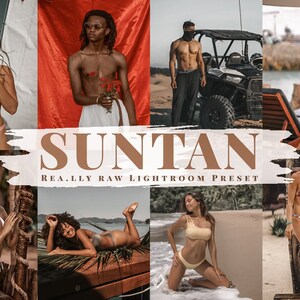 SUNTAN Lightroom Presets / Travel Lifestyle Photography / Tan Presets / Beach Preset / Skin Presets / Summer Preset / Bronze Preset / Filter