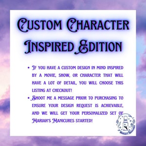 Custom Character Press On Nails