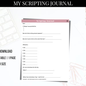My Scripting Journal, Daily journal, Printable journal, Journal Cover, Digital journal, Gratitude journal