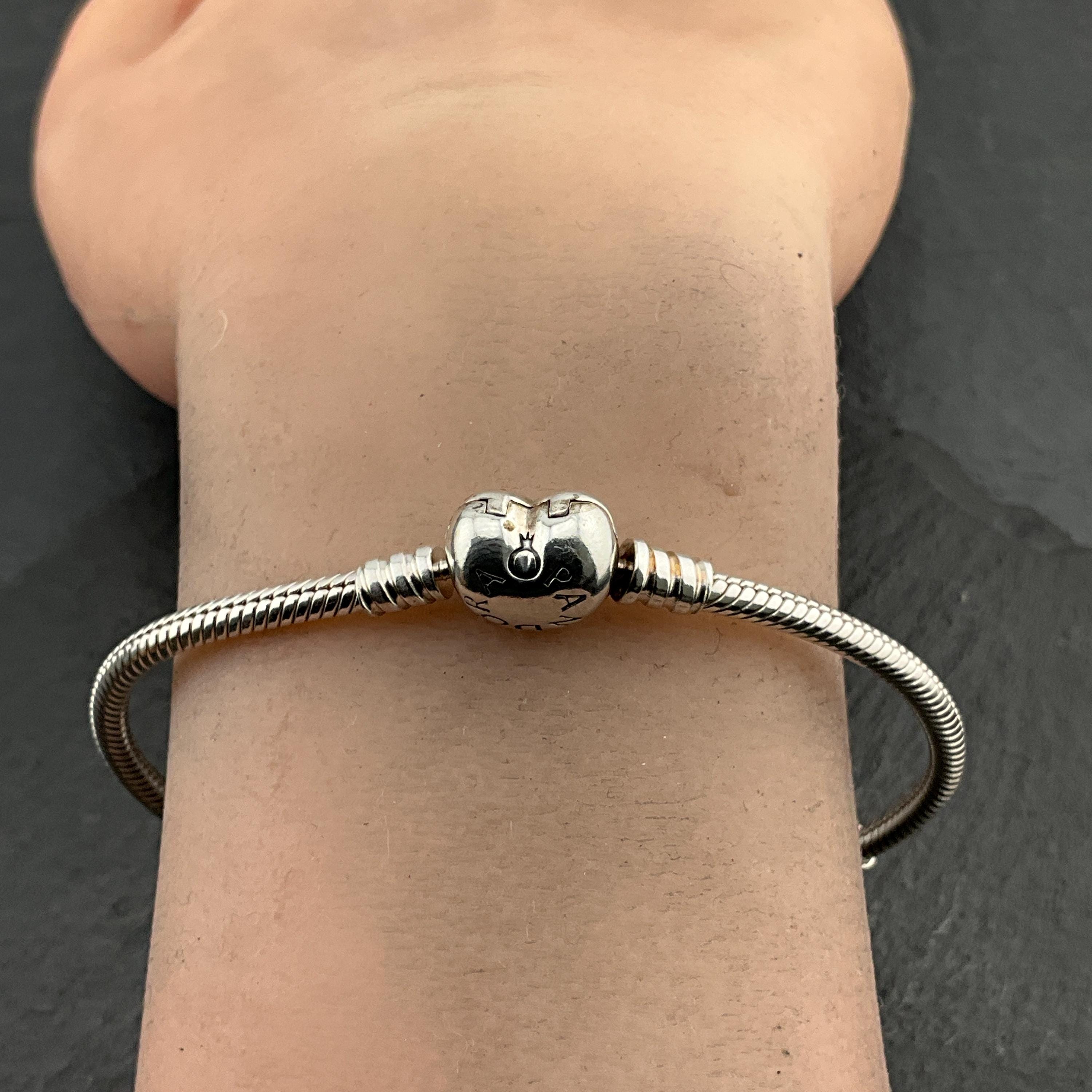 Genuine Pandora Sterling Silver Snake Chain Bracelet - Etsy Canada