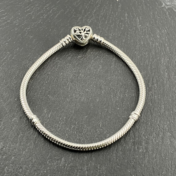 Genuine Pandora Sterling Silver Family Tree Heart Bracelet - Etsy