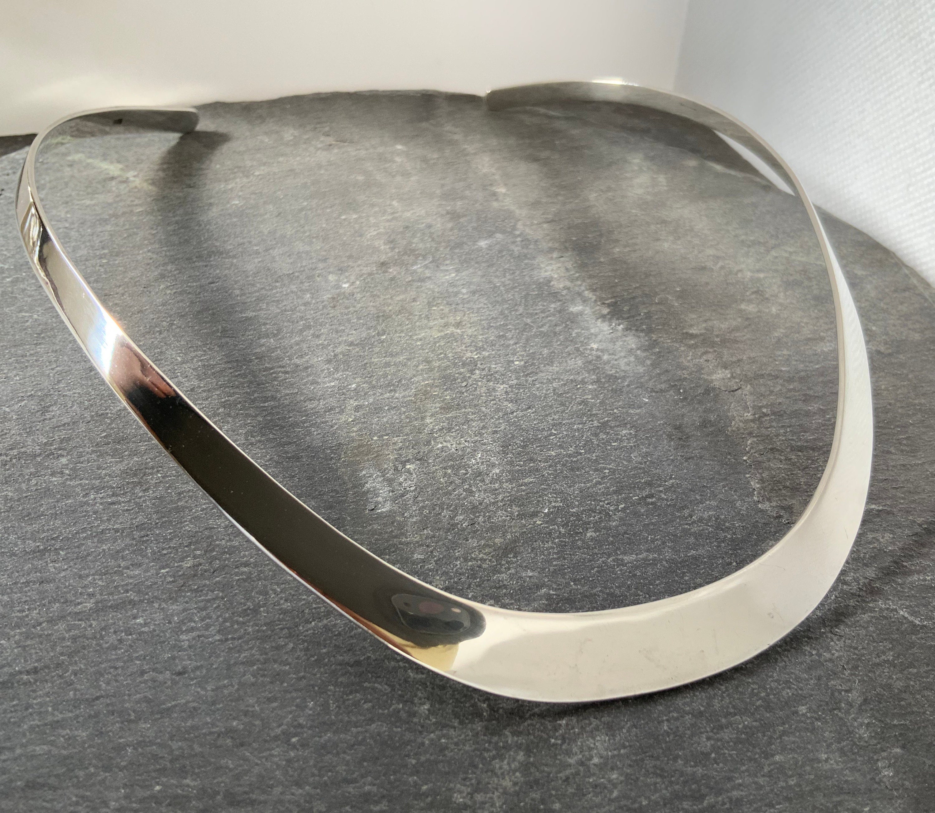 Vintage Sterling Silver Collar Choker Necklace - Etsy