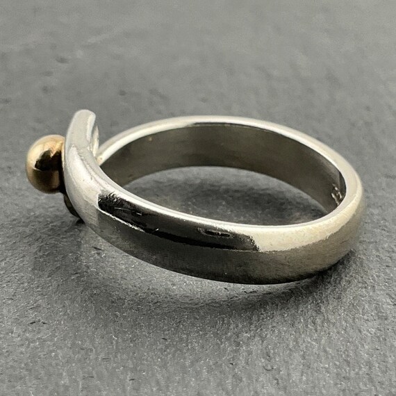 Vintage Sterling Silver Statement Ring, UK Size L… - image 4