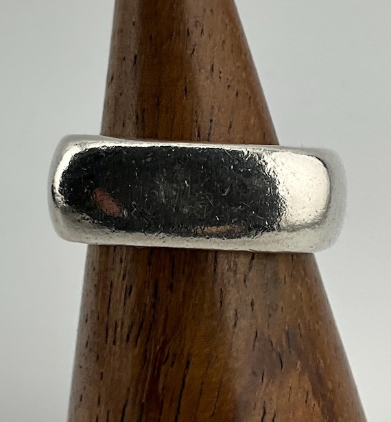 Bague argent massif tank ancienne - Montres & Bijoux