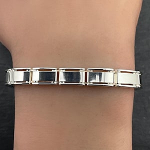 Vintage Fancy Sterling Silver Chain Link Bracelet