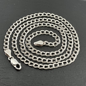 Vintage Sterling Silver Fancy Link Necklace