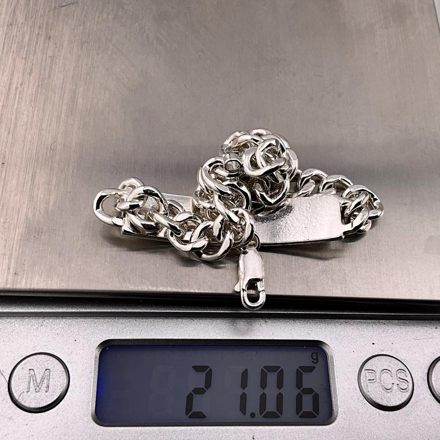Vintage Sterling Silver ID Bracelet - Etsy