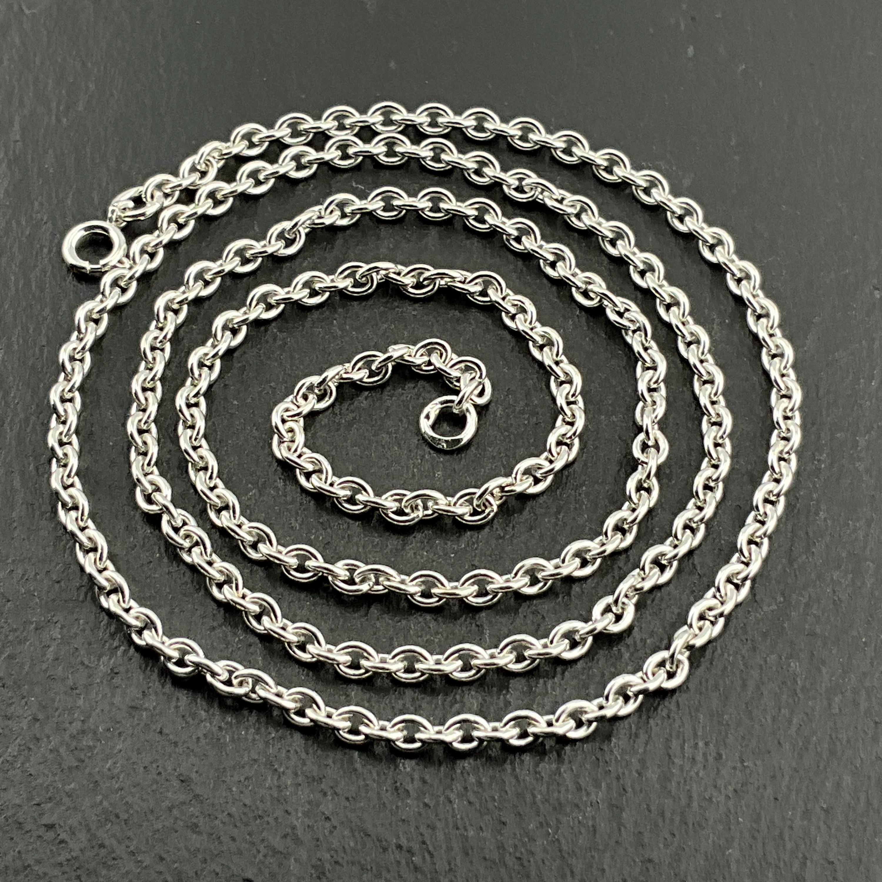 Massive Men's 26 INCH Belcher Chain Cast In 925 Plain Link Sterling Silver 467g 22 X 10mm Link Fully Hallmarked - Foto 3