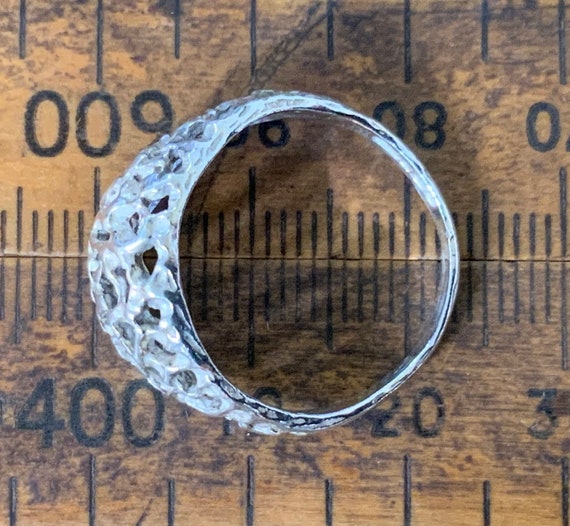 Vintage Sterling Silver Statement Ring, UK Size P… - image 9