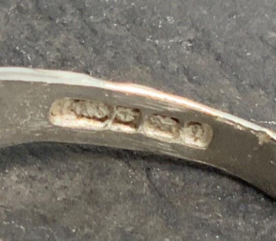 Vintage Sterling Silver Statement Ring, UK Size P… - image 7