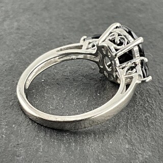 Anello Onice Nero Naturale Forma Ovale In Argento Sterling 925 - Gioiello Fatto A Mano India, Regalo Per Compleanno, Fidanzamento, Anniversario