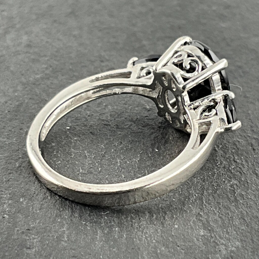 Anello Onice Nero Naturale Forma Ovale In Argento Sterling 925 - Gioiello Fatto A Mano India, Regalo Per Compleanno, Fidanzamento, Anniversario