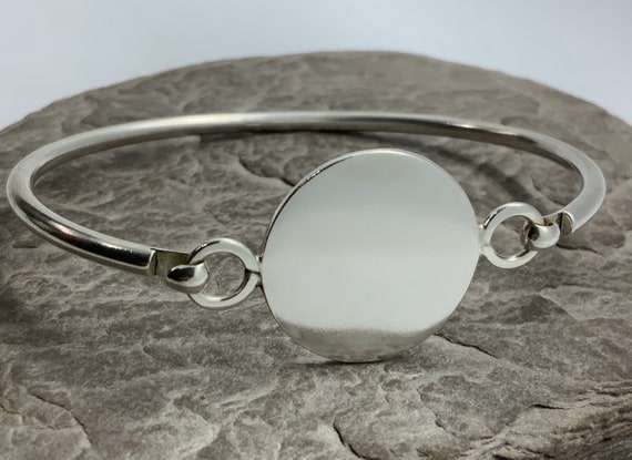 Vintage Solid Sterling Silver Hinged Stacker Spac… - image 3