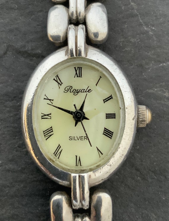 Vintage Solid Sterling Silver Quartz Wrist Watch - Etsy