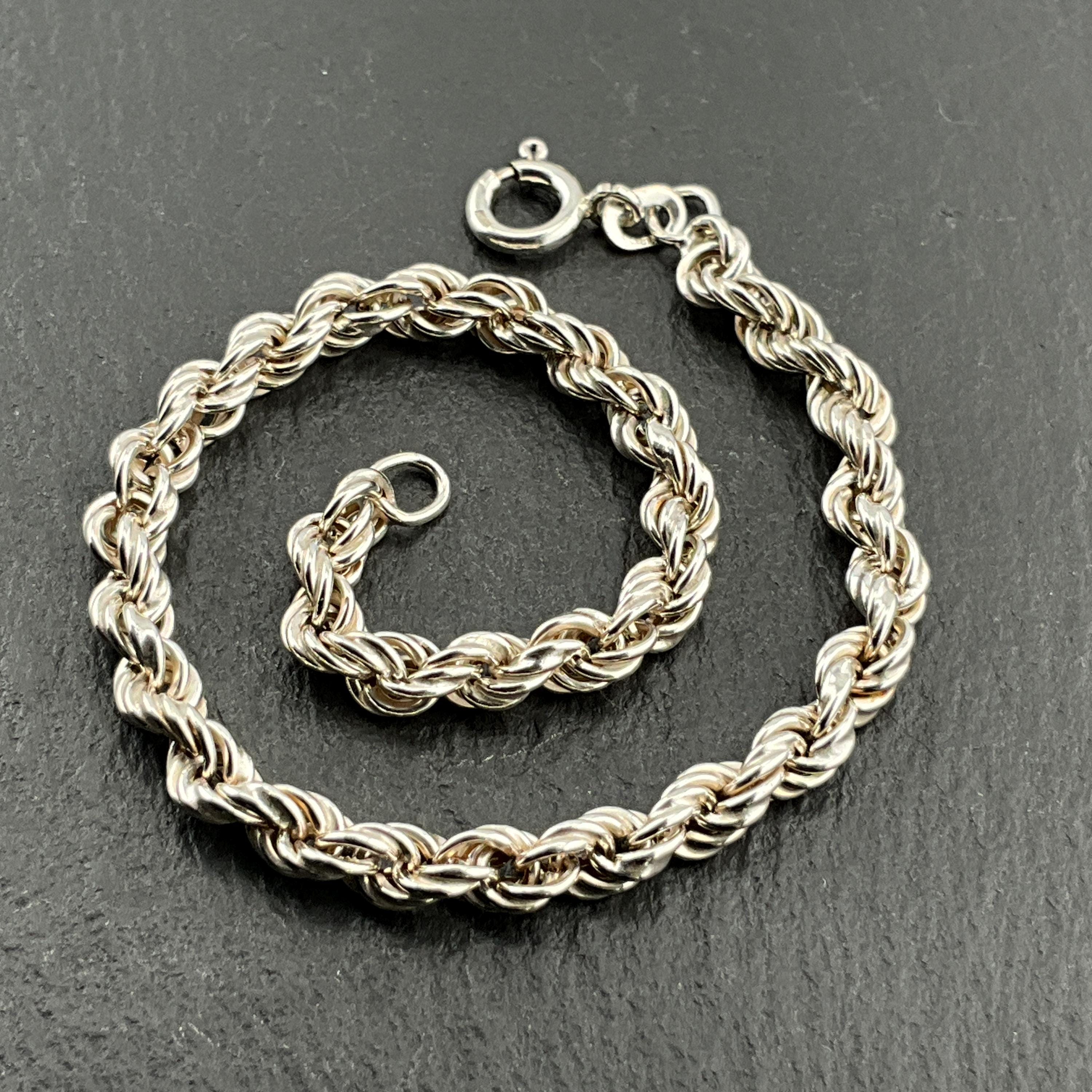 アクセサリー vintage silver925 twist chain bracelet Vintage Sterling Silver Twisted Rope Chain Bracelet - Etsy