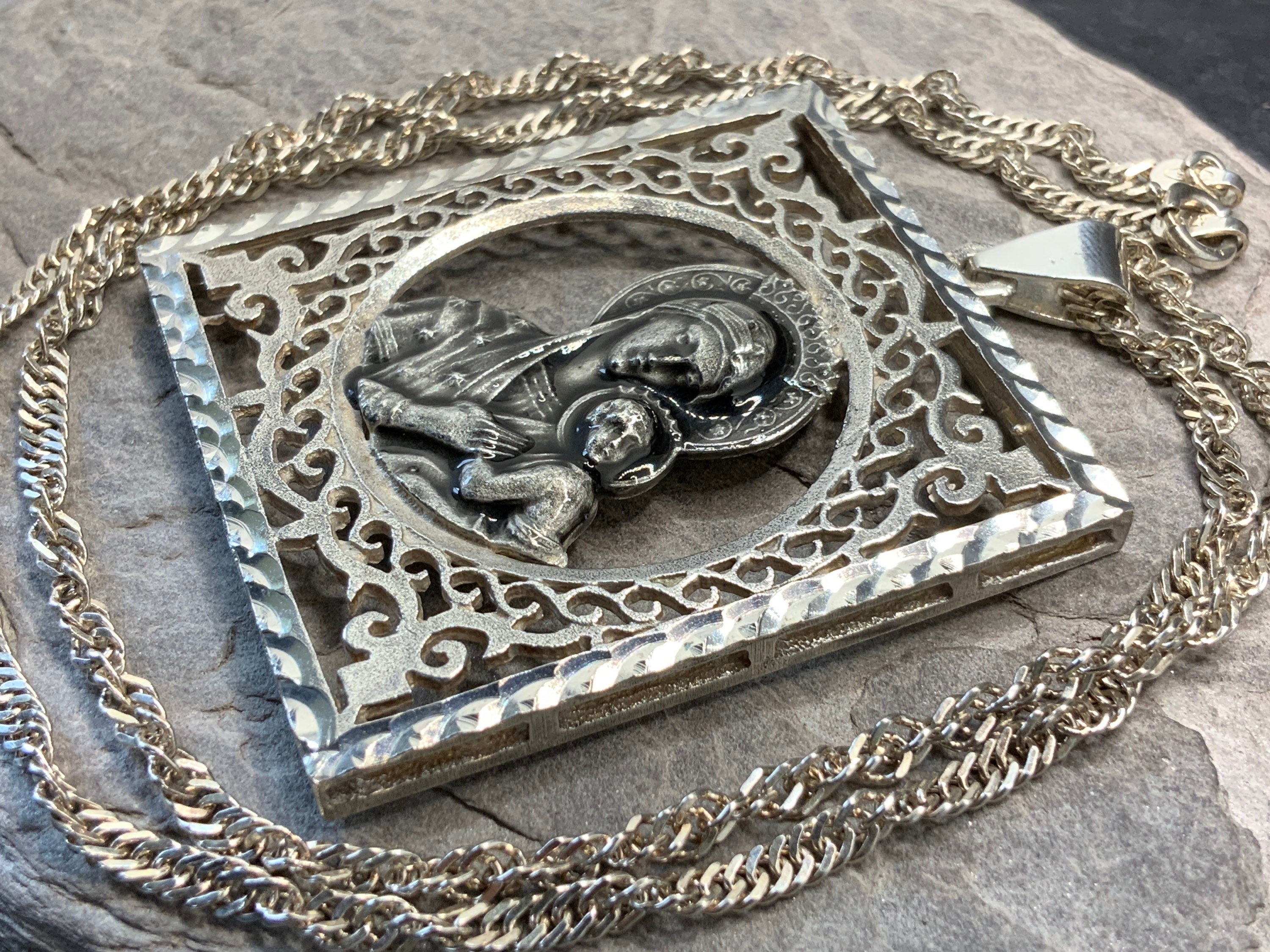 Vintage Sterling Silver St Christopher 