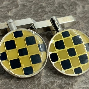 Vintage Sterling Silver Solid Cufflinks