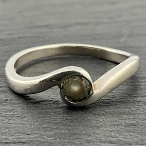 Vintage White Spinel Sterling Silver Ring, UK Size O, US Size 7, EU Size 54