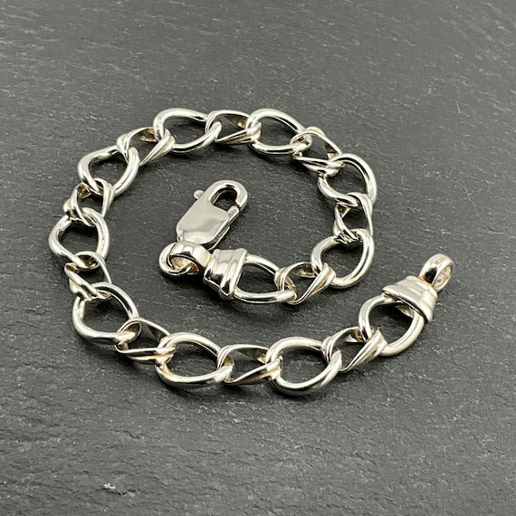 Vintage Sterling Silver Fancy Link Bracelet - Etsy