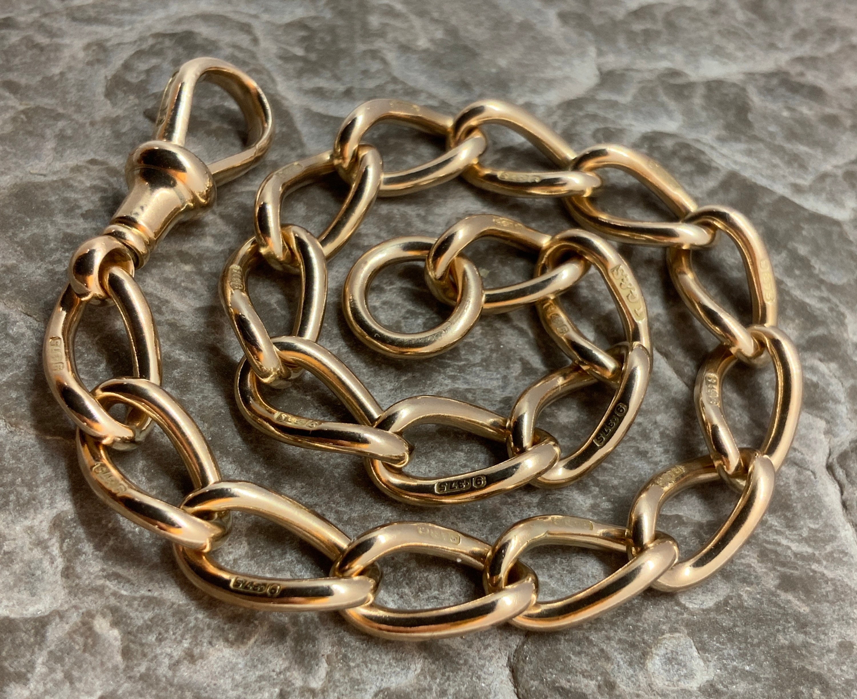 Rose gold curb bracelet deals