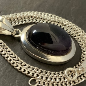 Vintage Sterling Silver Garnet Topaz Peridot Citrine Amethyst Pendant Necklace