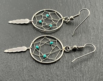Orecchini pendenti Acchiappasogni in argento sterling 925