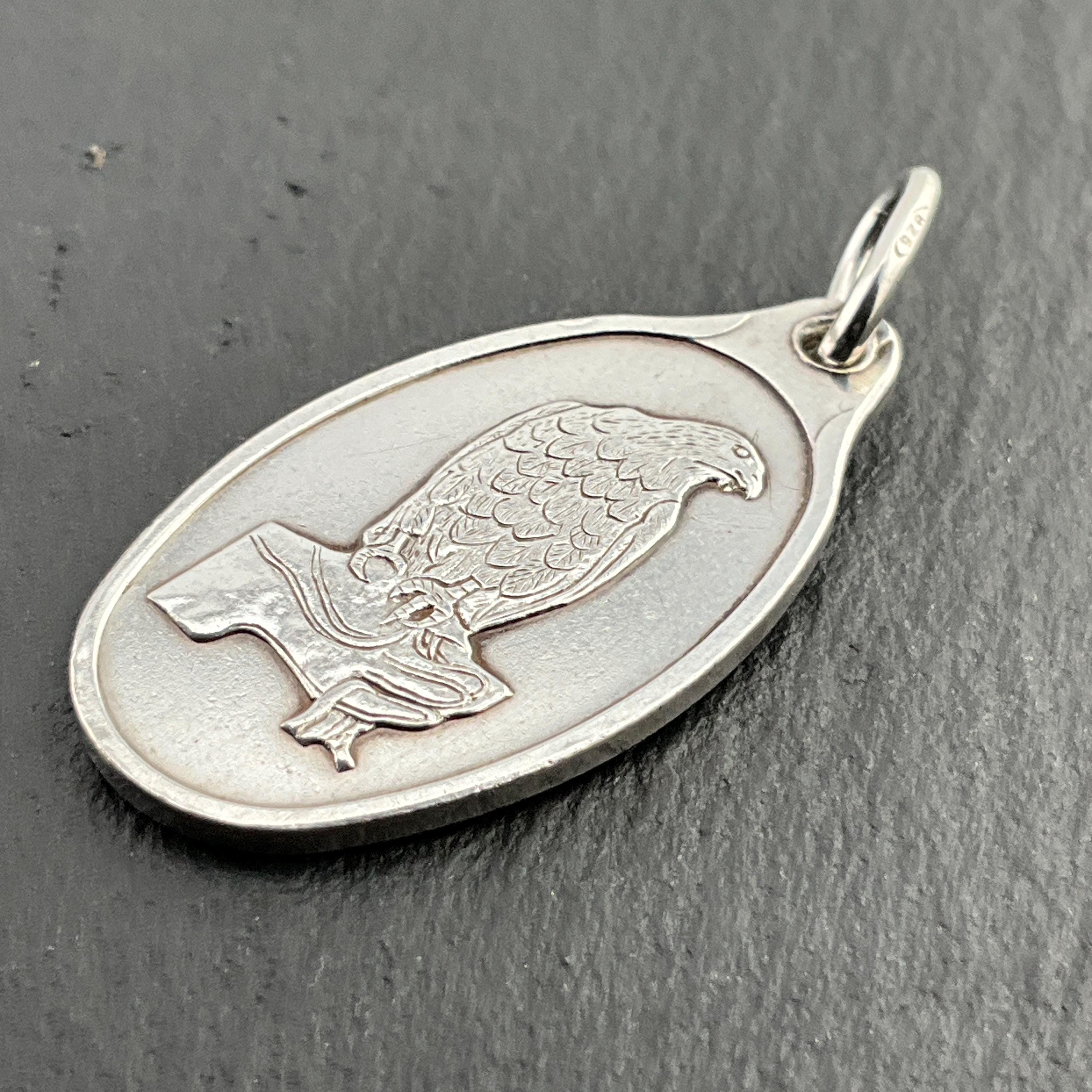 Genuine Vintage Suisse Pamp 999 Fine Silver Falcon Ingot Pendant