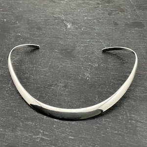 Vintage Sterling Silver Collar Choker Necklace