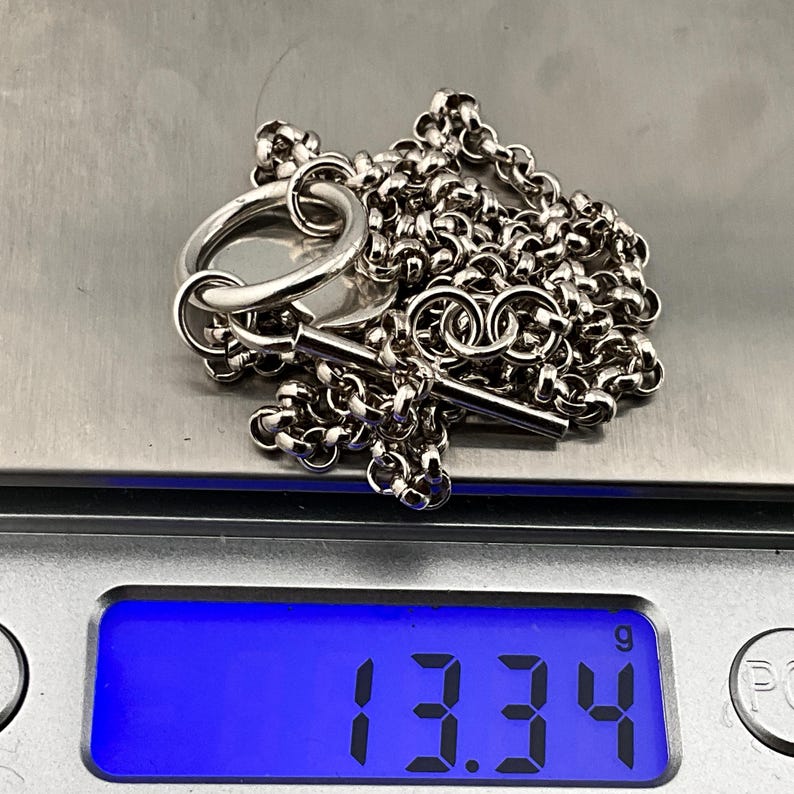 Vintage Sterling Silver Heart Tbar Ring Necklace Etsy Australia