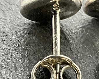 Orecchini a bottone vintage a goccia turchese in argento sterling - Italia