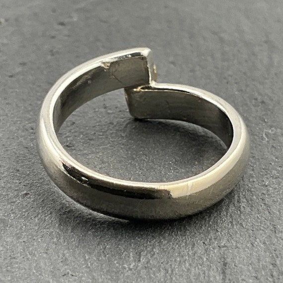 Vintage Sterling Silver Statement Ring, UK Size L… - image 5
