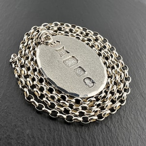 Vintage Sterling Silver Ingot Pendant Necklace