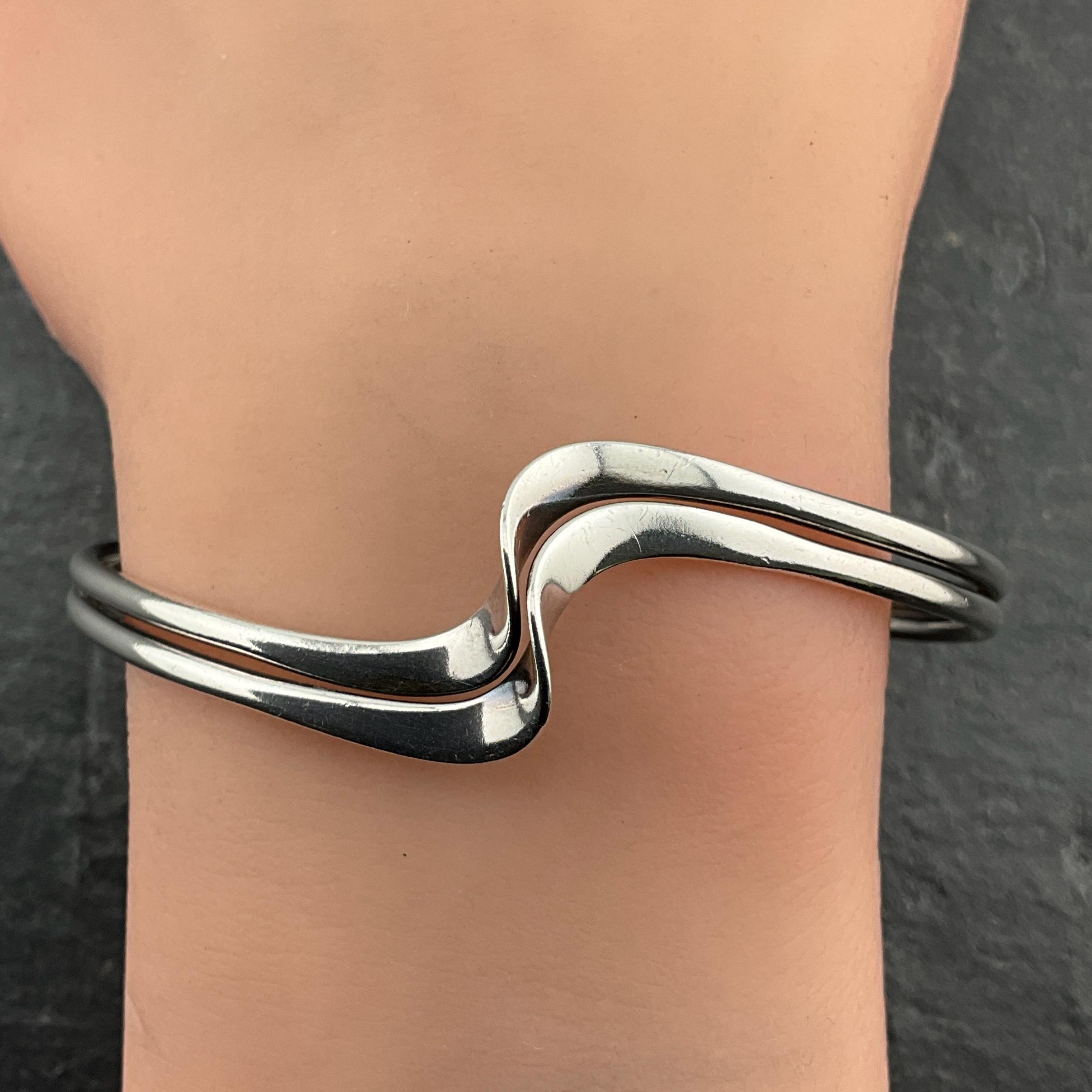 Vintage Sterling Silver Torc Twist Bangle - Etsy Israel