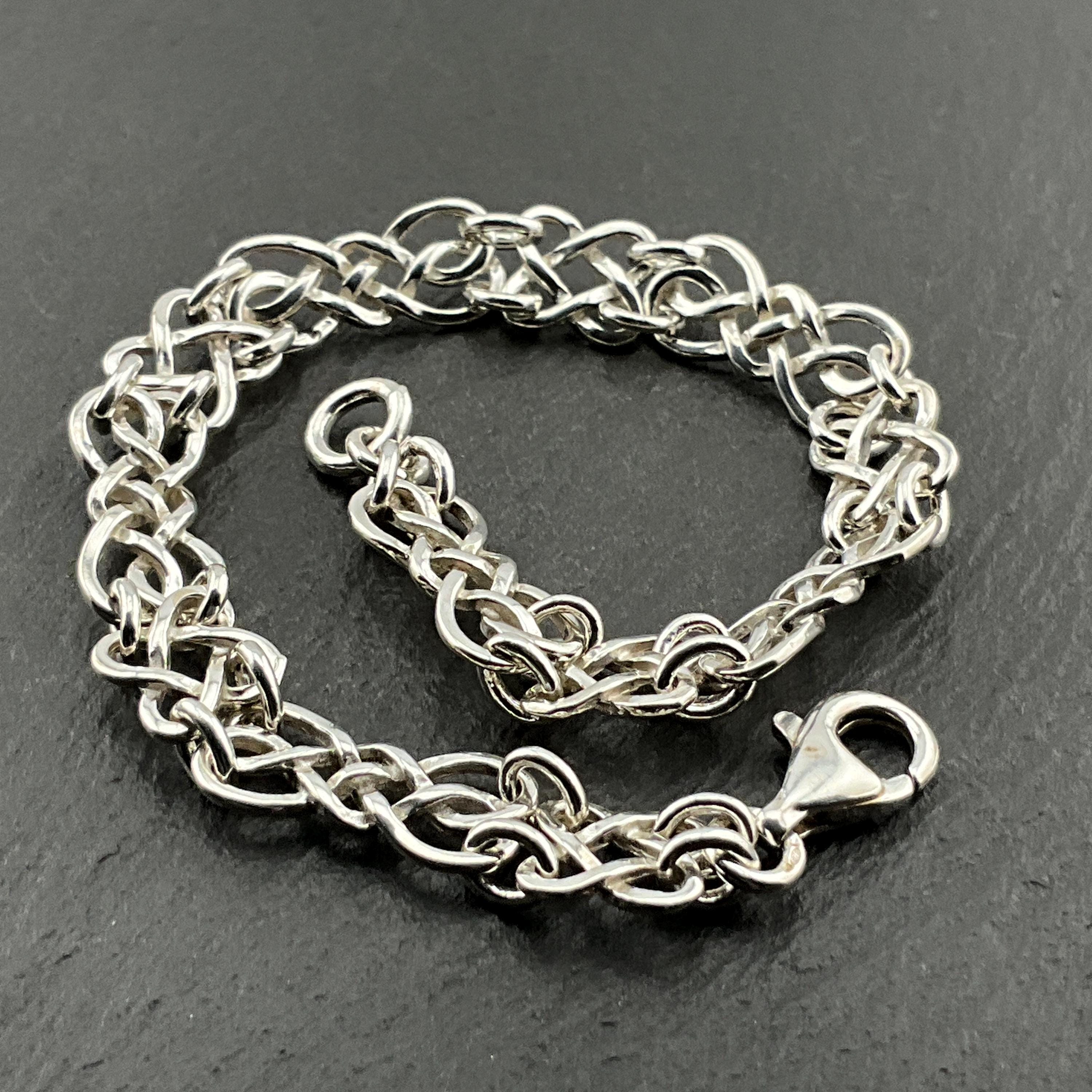 ヴィンテージ スターリングシルバー ケルト カーブ リンク