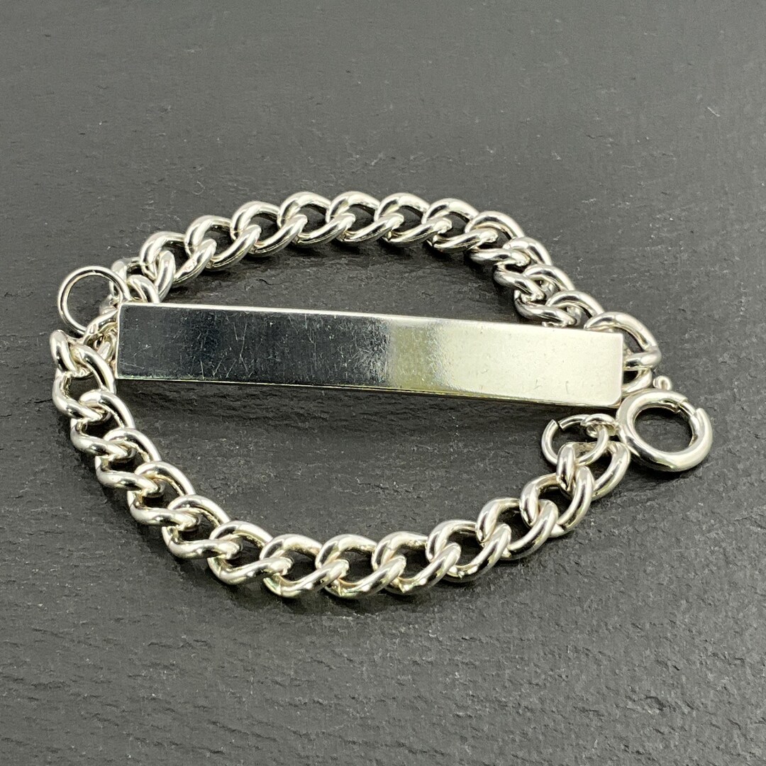 silver925 Vintage ID Bracelet 喜平シルバーアクセ