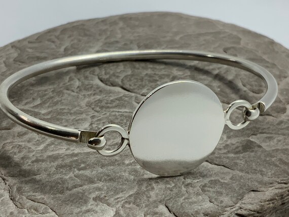 Vintage Solid Sterling Silver Hinged Stacker Spac… - image 7