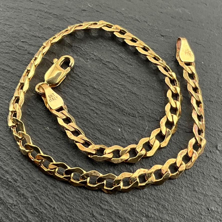 Bracelet safety chain 18k yellow gold - Etsy 日本