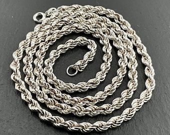 Vintage Long Sterling Silver Ball Link Necklace - Etsy