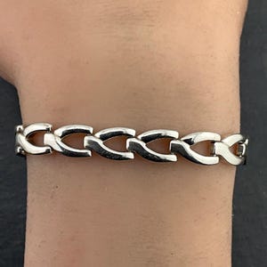 Vintage Sterling Silver Chain Bracelet