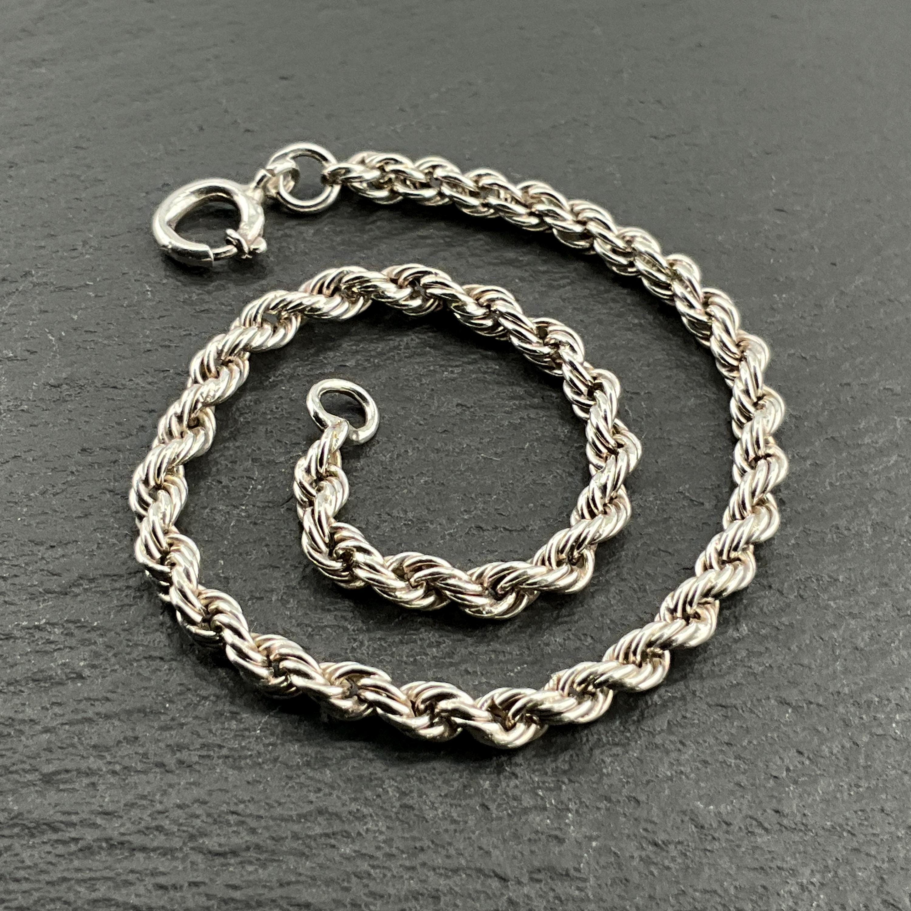 アクセサリー Italy vintage twist rope bracelet 925 VINTAGE STERLING SILVER 8 IN UNIQUE TWIST ROPE TWIST BANGLE