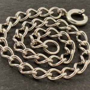 Vintage Sterling Silver Curb Link Bracelet